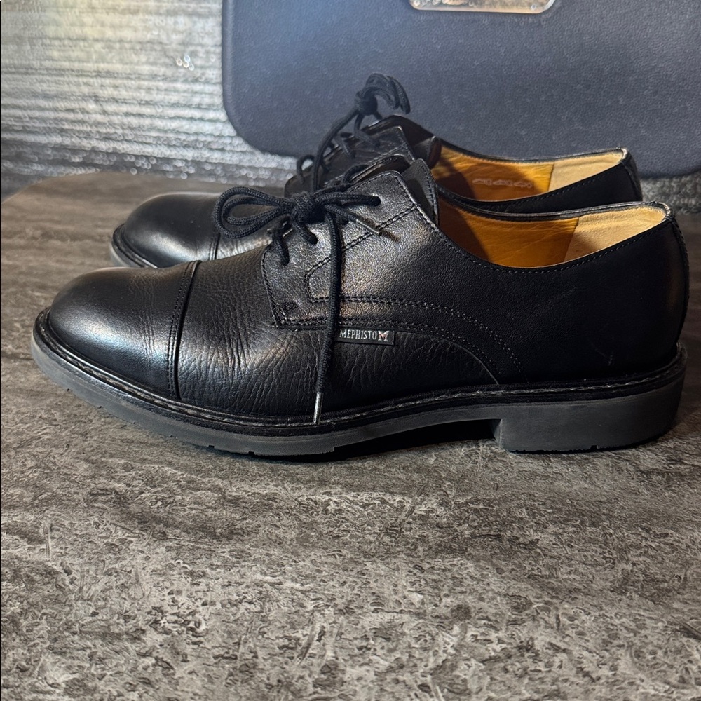 Mephisto Melchior - Black Smooth /Pebble Grain . M’s size 9 - Picture 2 of 9
